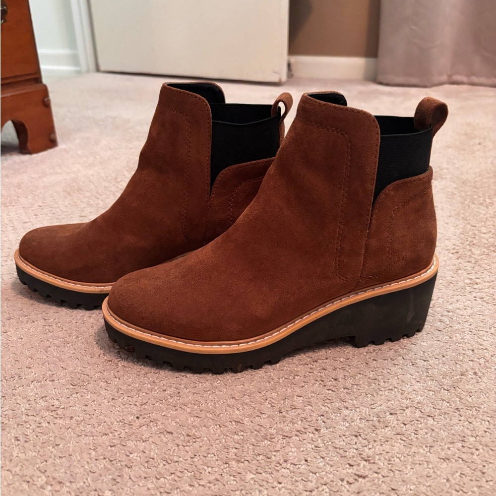 Dolce Vita Chestnut Ankle Booties